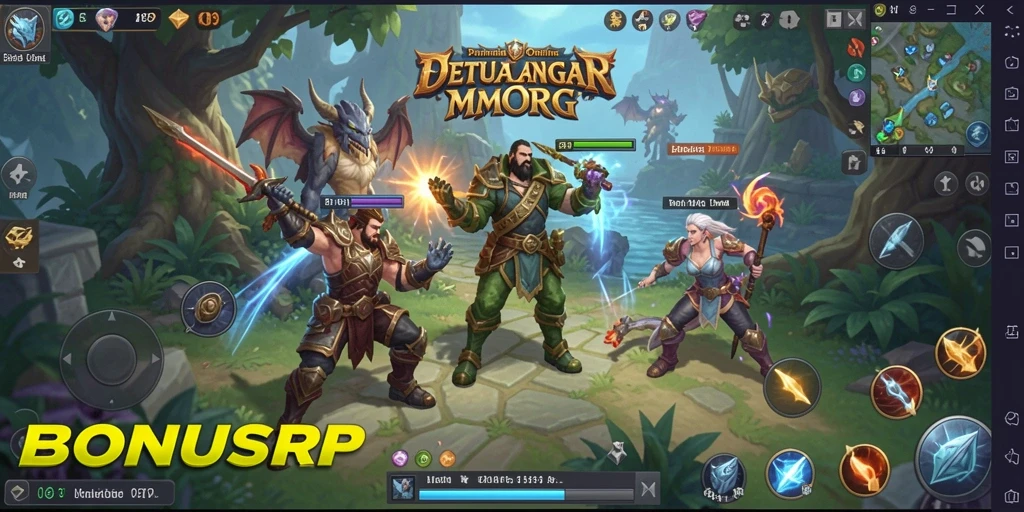 Tampilan gameplay BONUSRP yang epik dan menakjubkan.