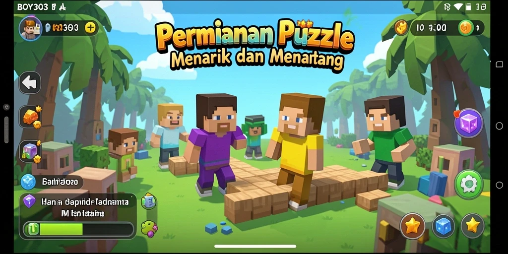 Tampilan gameplay BOY303 yang penuh warna dan tantangan.