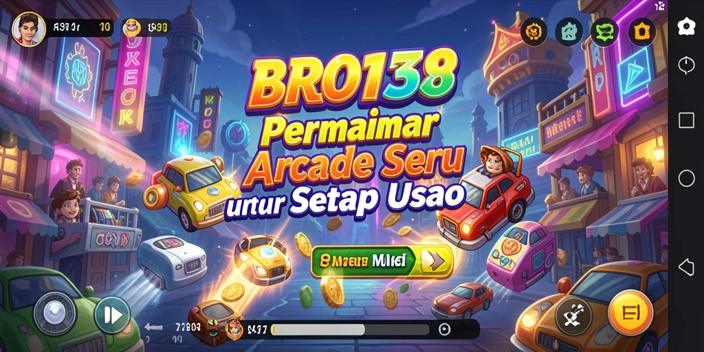 Tampilan gameplay BRO138 dengan aksi arcade yang mendebarkan.