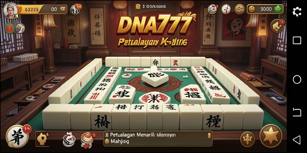 Tangkapan layar gameplay DNA777 yang menampilkan aksi seru Mahjong.