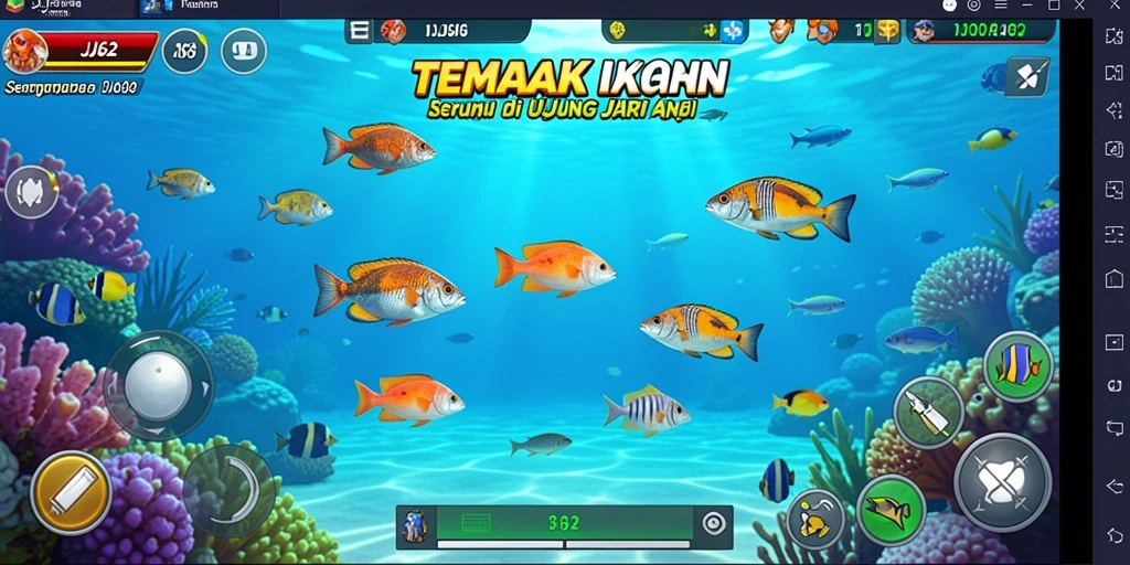 Screenshot gameplay JJ62 yang menampilkan aksi tembak ikan yang seru.