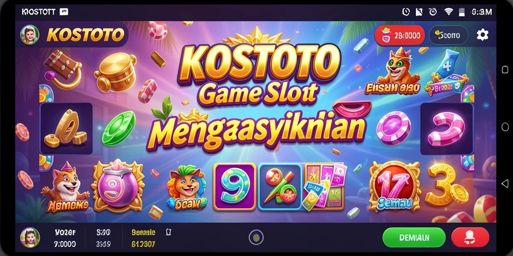 Tampilan menarik dari gameplay KOSTOTO di Slot.