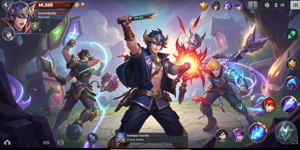 Tampilan gameplay seru di MLBB8 dengan aksi arcade yang menantang.