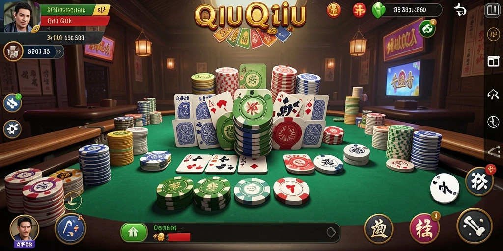 Tampilan gameplay RP66 yang menegangkan dan penuh strategi QiuQiu.