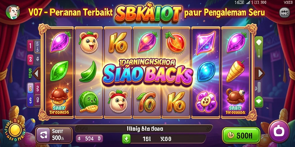 Tampilan gameplay Slot yang mengasyikkan di V07.