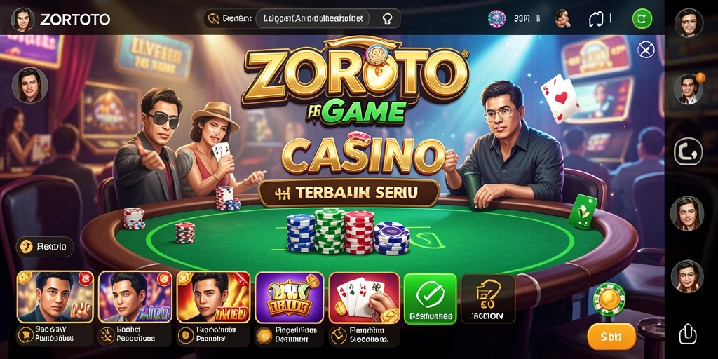 Tampilan gameplay Live Casino ZORTOTO yang mendebarkan dan interaktif.